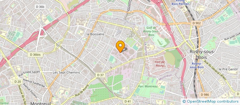 localisation de l'entreprise HYPERCACHER à BOBIGNY