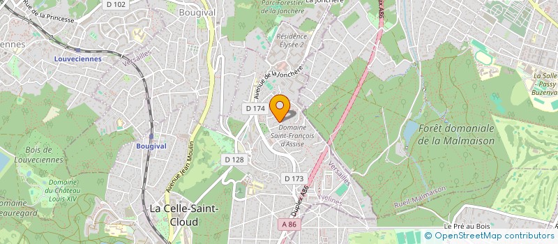 localisation de l'entreprise HYPERCUT  LA CELLE-SAINT-CLOUD