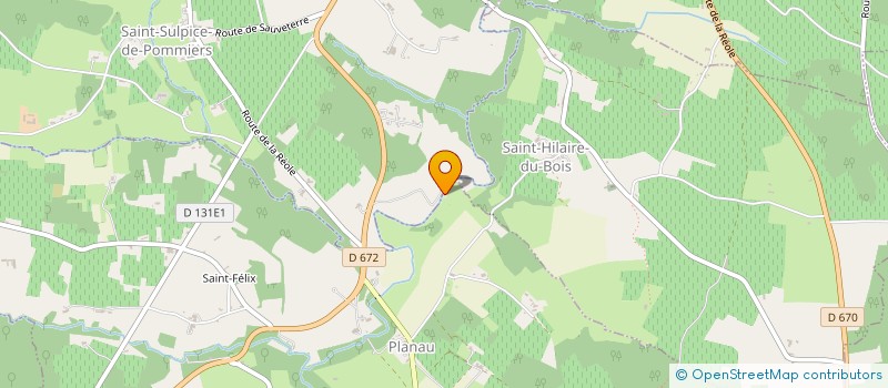 localisation de l'entreprise HYPERFLUID  SAINT-FELIX-DE-FONCAUDE