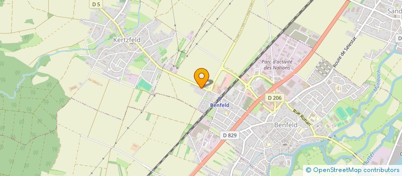 localisation de l'entreprise HYPERION  BENFELD