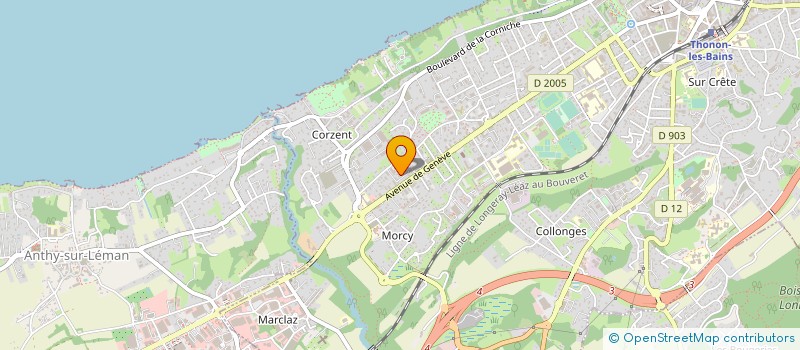 localisation de l'entreprise HYPERIT - HYPERBARIES EXPERTISES RENFLOUAGES INTERVENTIONS ET TRAVAUX à THONON-LES-BAINS