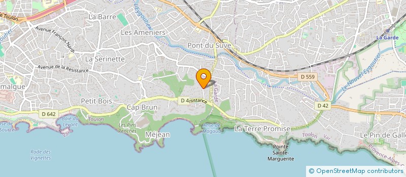 localisation de l'entreprise HYPERLIEN  TOULON