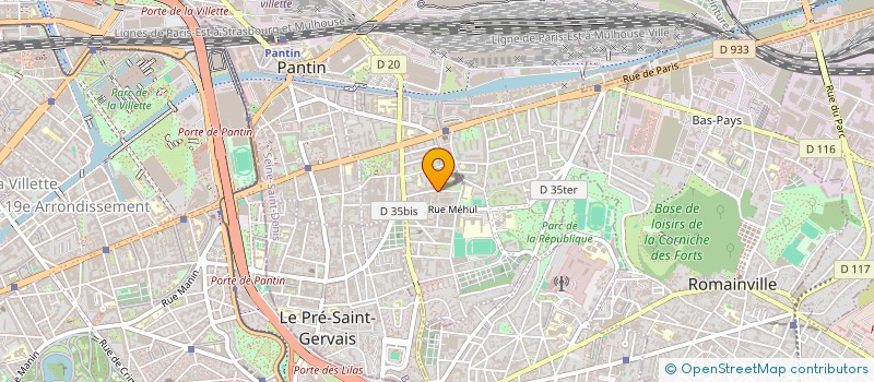 localisation de l'entreprise HYPERLIPS  PANTIN