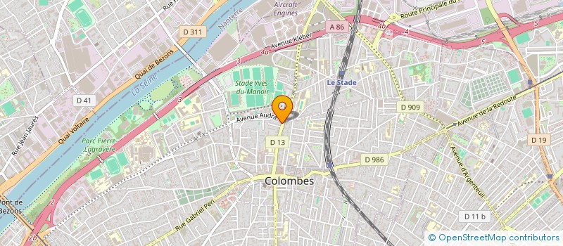 localisation de l'entreprise HYPERLUNE FILMS à COLOMBES