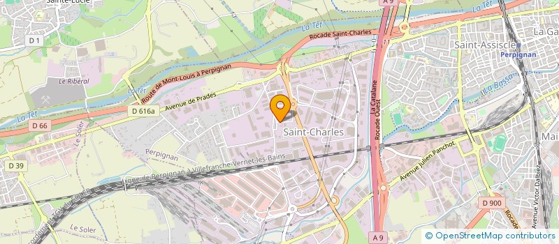 localisation de l'entreprise HYPERMAT à PERPIGNAN