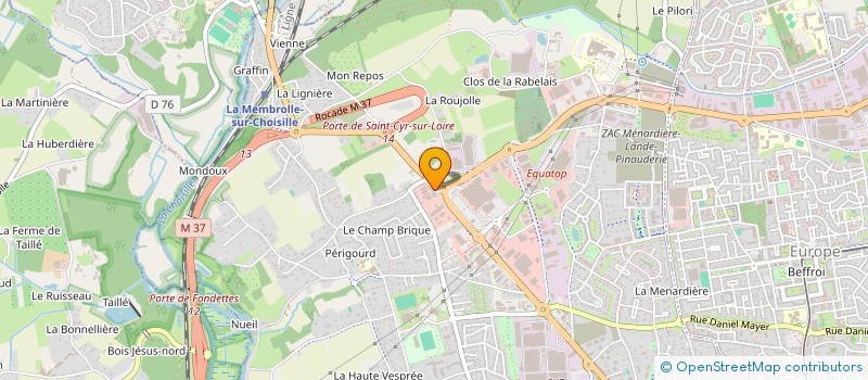 localisation de l'entreprise HYPERPAP à SAINT-CYR-SUR-LOIRE