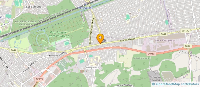 localisation de l'entreprise HYPERPNEUS 93  VAUJOURS