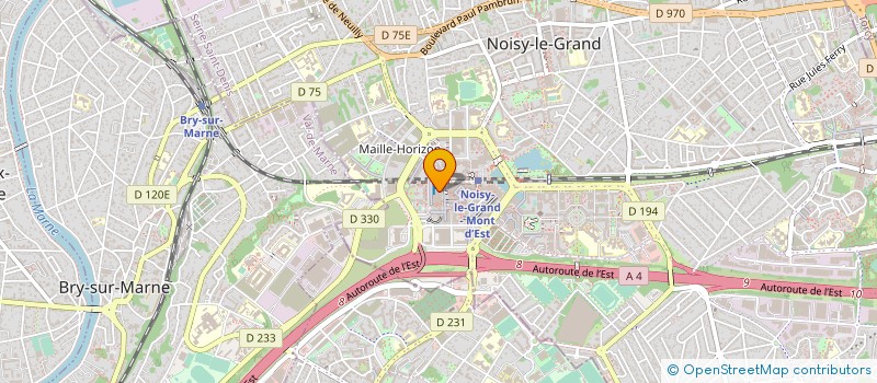 localisation de l'entreprise HYPESOUL MEDIA à NOISY-LE-GRAND