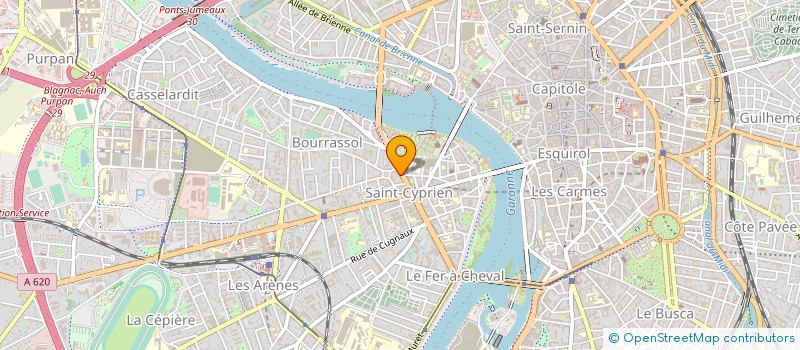 localisation de l'entreprise HYPHEN EXPERTISE-COMPTABLE à TOULOUSE
