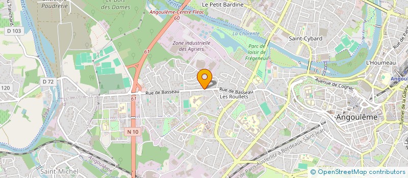localisation de l'entreprise HYPNOSE.16. à ANGOULEME