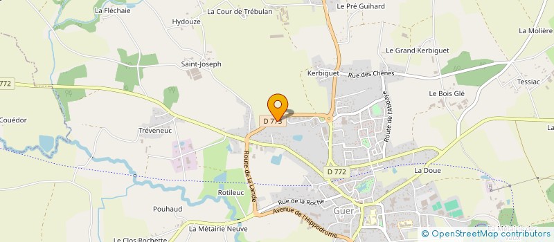 localisation de l'entreprise HYPNOSE ET SANTE FORMATION  GUER