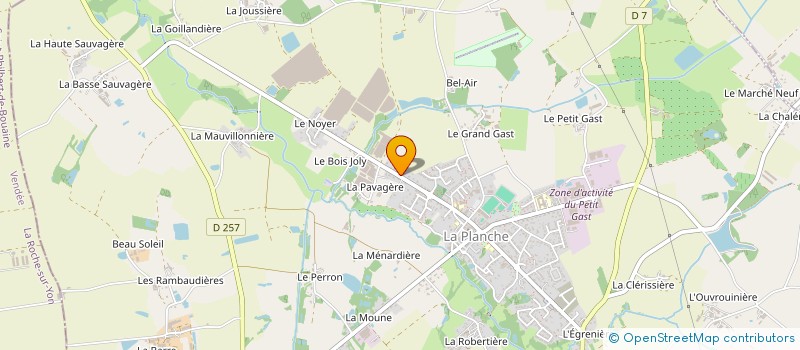 localisation de l'entreprise HYPNOSE ET SYSTEMIE THERAPIE FAMILIALE, DE COUPLE ET INDIVIDUELLE  PLANCHE (LA)