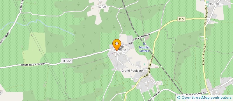 localisation de l'entreprise HYPOLOTTE  LISTRAC-MEDOC