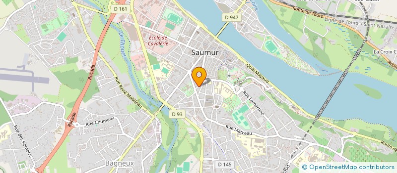 localisation de l'entreprise HYPOMOBILIERE  SAUMUR