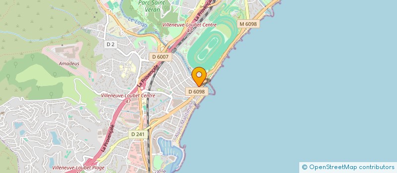 localisation de l'entreprise HYPPOCAGNES IMMOBILIER à VILLENEUVE-LOUBET