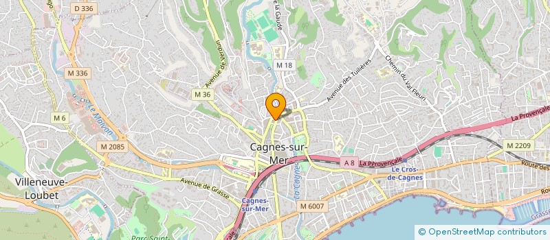 localisation de l'entreprise HYPPOCAMPO  CAGNES-SUR-MER