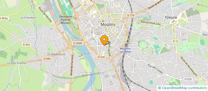 localisation de l'entreprise HYPPOCRATE à MOULINS