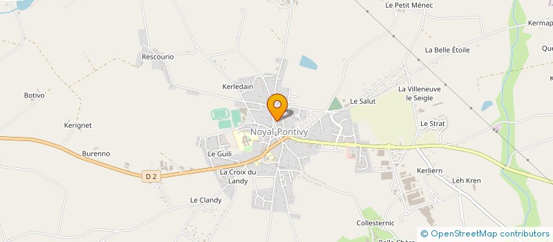 localisation de l'entreprise HYPREVIA FORMATION à NOYAL-PONTIVY