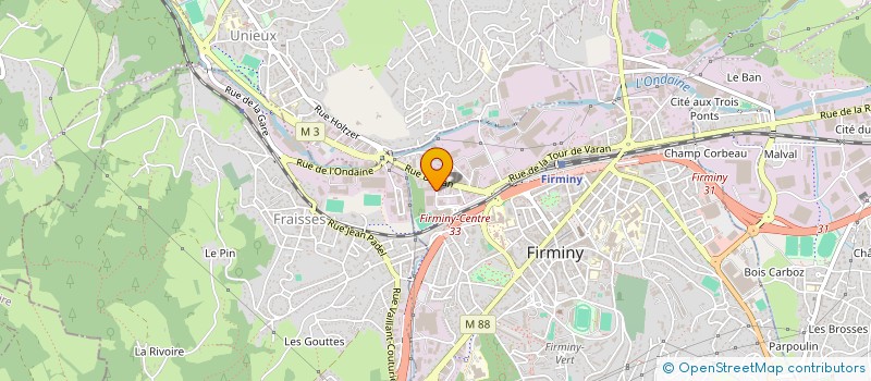 localisation de l'entreprise HYPRO SERVICES à FIRMINY