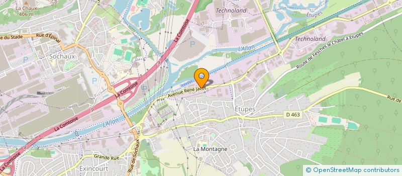 localisation de l'entreprise HYPRODIS  ETUPES