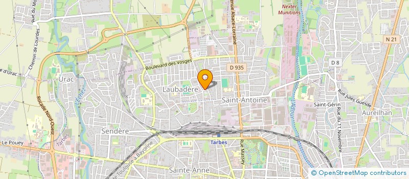 localisation de l'entreprise HYPRODIS  TARBES