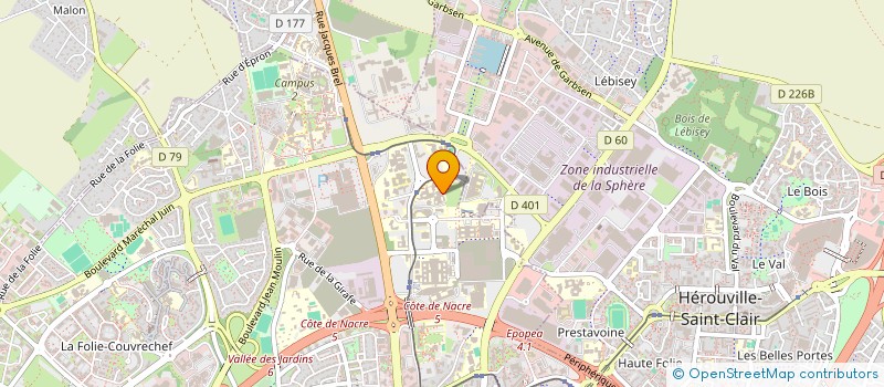 localisation de l'entreprise HYPRVIEW à CAEN