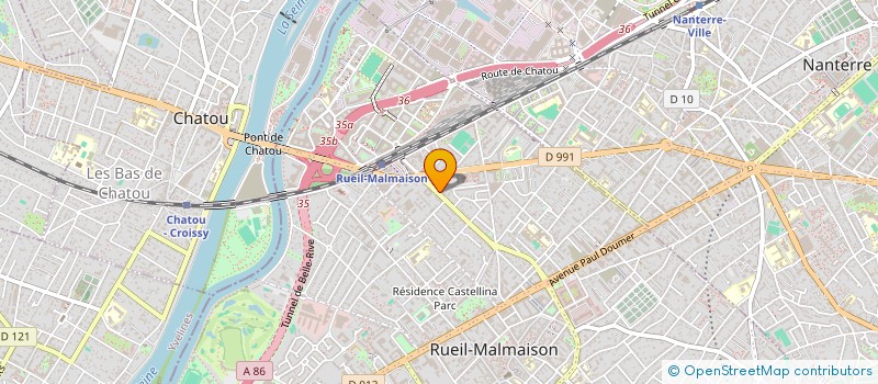 localisation de l'entreprise HYREVEAL à RUEIL-MALMAISON