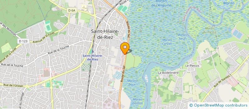 localisation de l'entreprise HYRIS à SAINT-HILAIRE-DE-RIEZ
