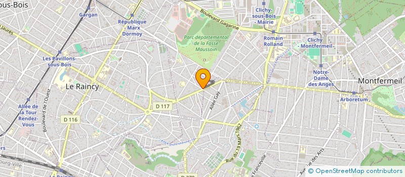 localisation de l'entreprise HYRN TELECOM à CLICHY-SOUS-BOIS