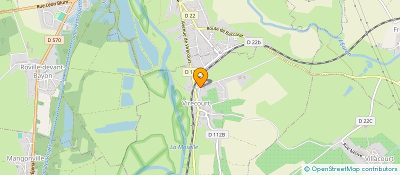 localisation de l'entreprise HYRON INVEST  VIRECOURT