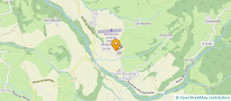 localisation de l'entreprise HYRONDELLE à SAINT-BAUDILLE-ET-PIPET