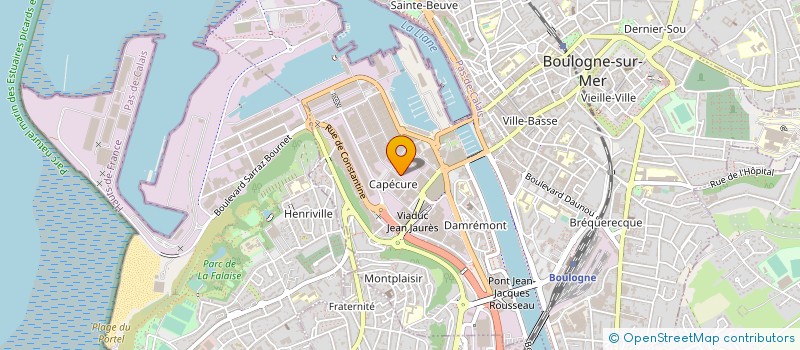 localisation de l'entreprise HYS à BOULOGNE-SUR-MER