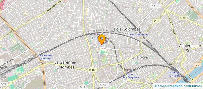 localisation de l'entreprise HYSOP à BOIS-COLOMBES