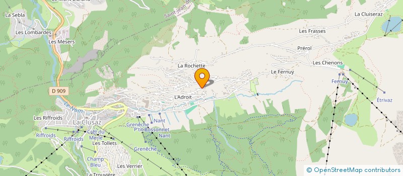 localisation de l'entreprise HYSOPE à LA CLUSAZ