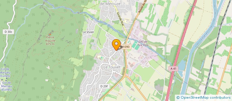 localisation de l'entreprise HYSOPE  LE TOUVET