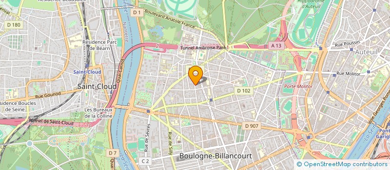 localisation de l'entreprise HYSOPE CONSEIL  BOULOGNE-BILLANCOURT