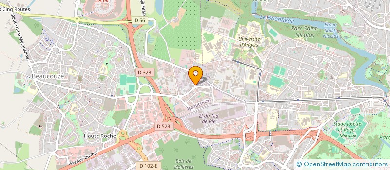 localisation de l'entreprise HYSOPE SARL  BEAUCOUZE