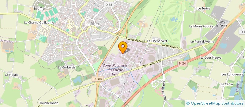localisation de l'entreprise HYSSEO à LE RHEU