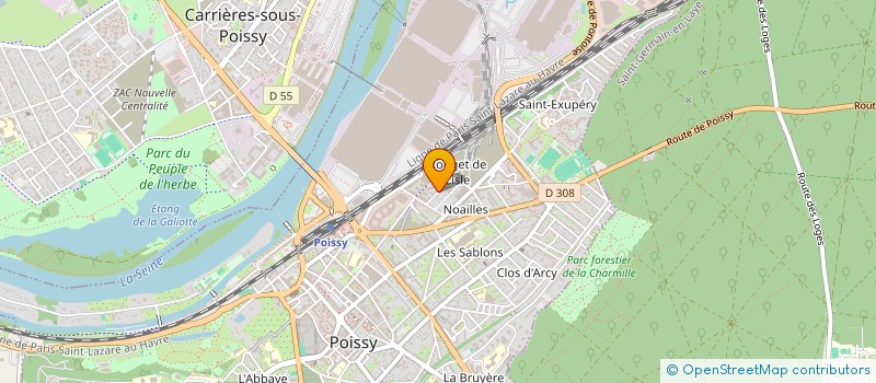 localisation de l'entreprise HYTAKA  POISSY