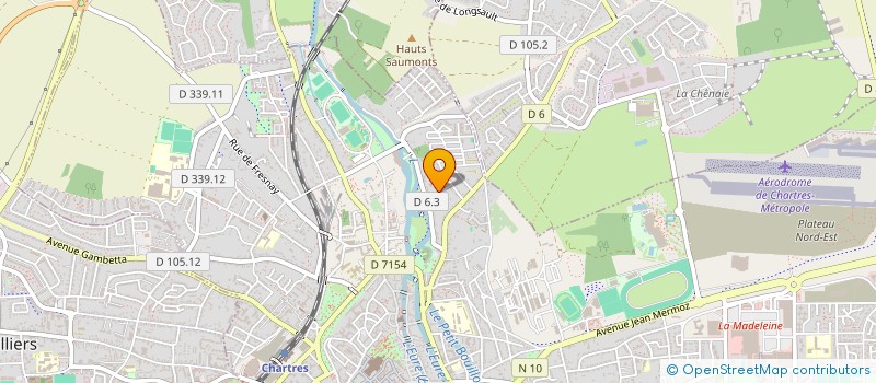 localisation de l'entreprise HYTECC à CHARTRES