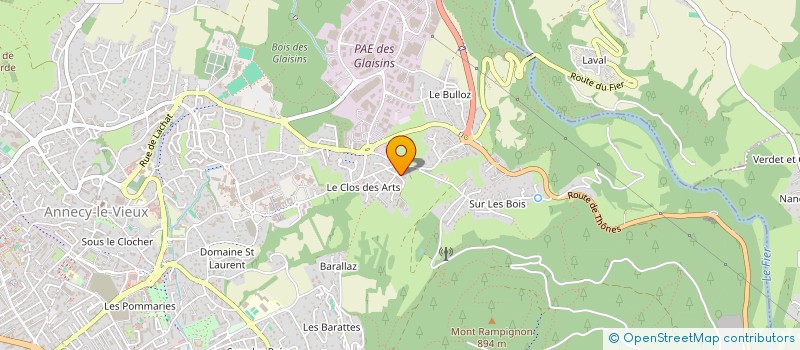 localisation de l'entreprise HYVEN & CO à ANNECY