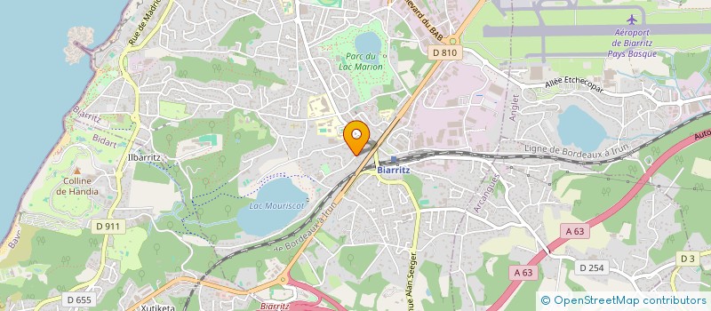 localisation de l'entreprise HYWARIA à BIARRITZ
