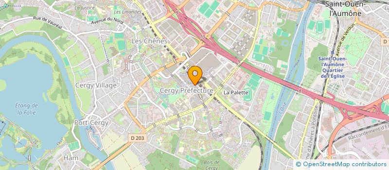 localisation de l'entreprise HYXOS MULTIMEDIA à CERGY