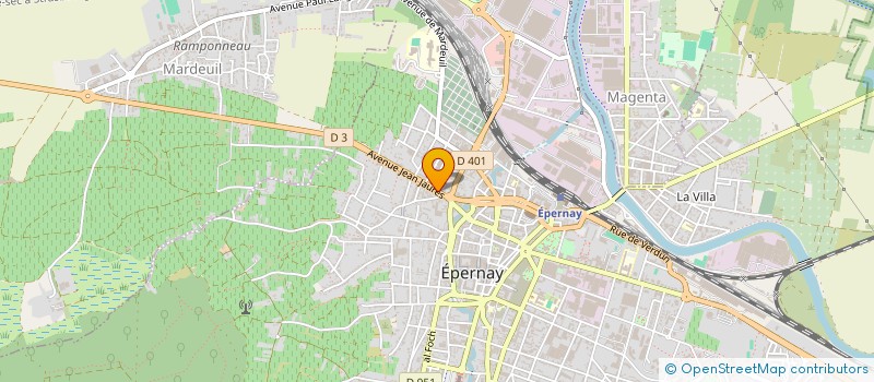 localisation de l'entreprise HZ 3  EPERNAY