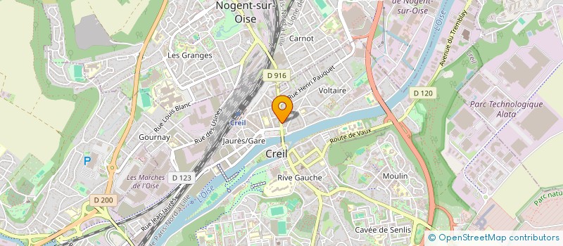 localisation de l'entreprise HZ CREIL  CREIL