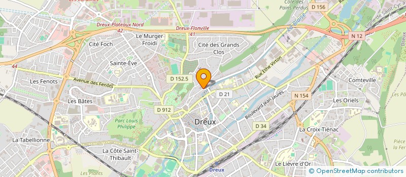localisation de l'entreprise HZ DECO à DREUX