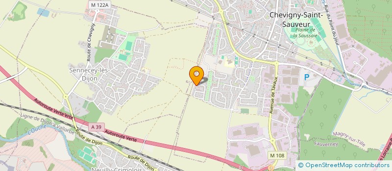 localisation de l'entreprise HZ EXPRESS à CHEVIGNY-SAINT-SAUVEUR