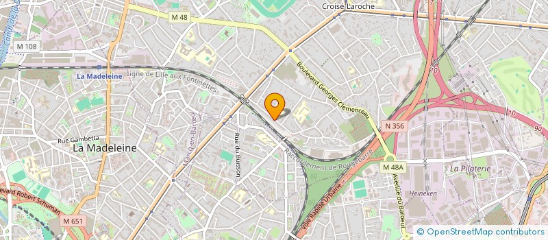 localisation de l'entreprise HZ PLOUVIER à MARCQ-EN-BARŒUL