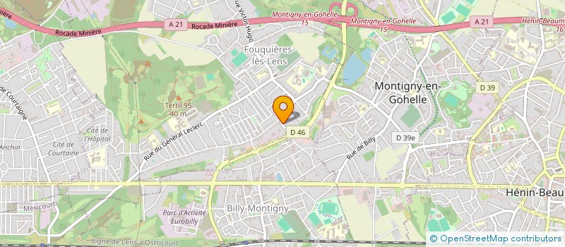 localisation de l'entreprise HZA PATRIMOINE  FOUQUIERES LES LENS