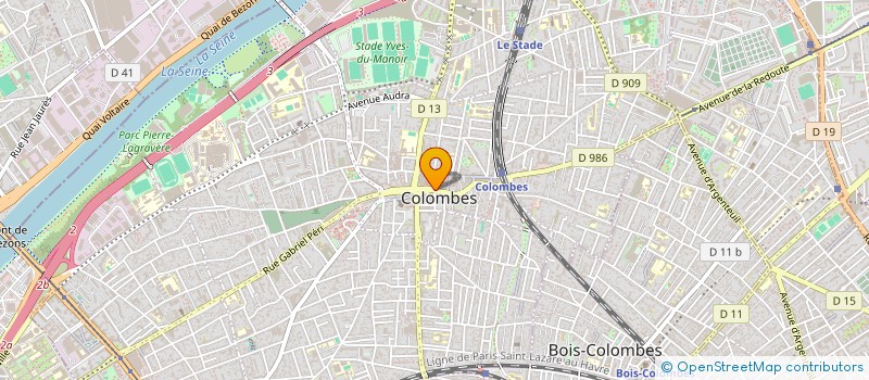 localisation de l'entreprise HZF FORME  COLOMBES